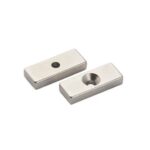 Imán de Neodimio en Forma Rectangular con Avellanado