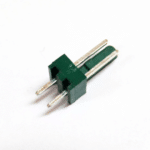 Conector Polarizado Verde Macho 2 Terminales Rectos 100"