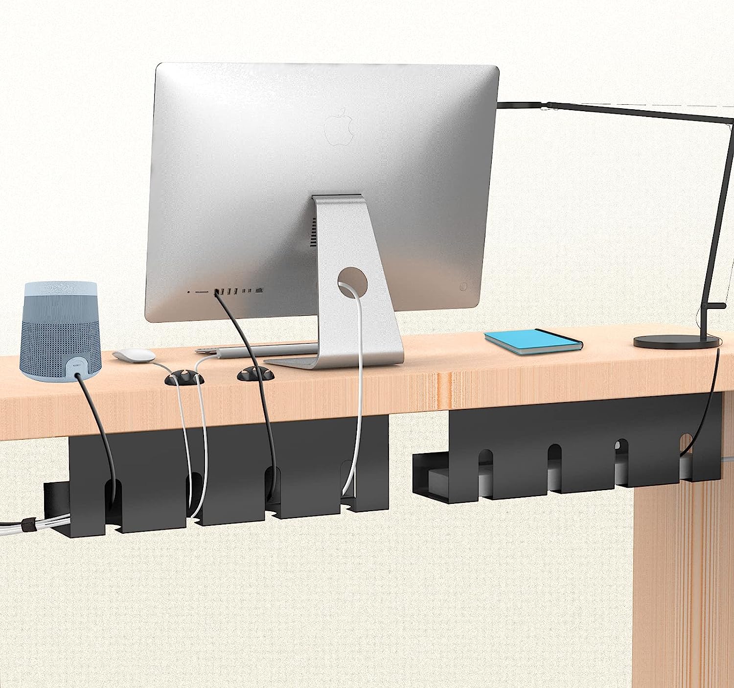 Organizador de Cables - Bandeja de gestión de cables para escritorio