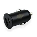 Cargador de Auto USB y USB-C Negro
