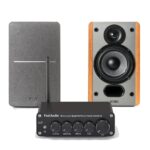 Amplificador De Audio Fosi Audio BT30D  +  Parlantes Pasivos Hi-Fi Edifier P12 20W