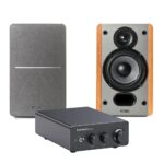 Amplificador De Potencia De Sonido Fosi Audio TB10D  +  Parlantes Pasivos Hi-Fi Edifier P12 20W