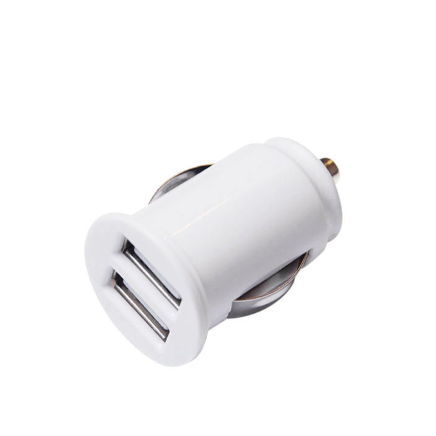 image Cargador de Auto Dual USB – Blanco - Imagen 1