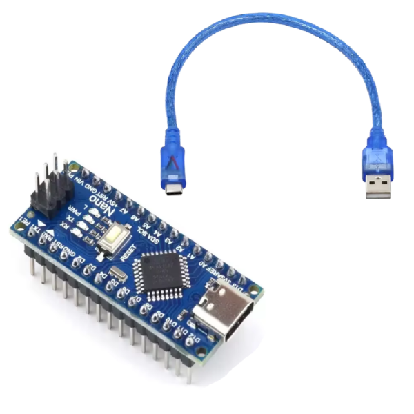 Microcontrolador Nano CH340 con Cable Tipo C - Compatible con Arduino