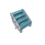 Unidad de Distribución de Cuatro Polos con Tapa Tipo Alto (7x12mm², 2/10-12 Agujeros) - Onka
