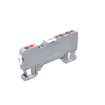 Terminal block 2.5mm² con conexión push-in para riel DIN (1 Entrada / 2 Salidas) - Onka