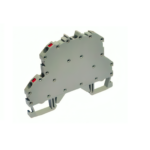 Terminal block  4mm² de doble piso con conexión push-in para riel DIN - Onka