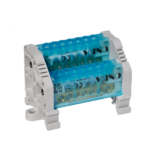 Unidad de distribución 6.5x9 mm² de 2 polos y 15 agujeros 2/13 con tapa - Onka
