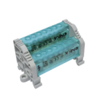 Unidad de distribución 7x12mm² de 2 polos y 15 agujeros 2/13 con tapa – Onka