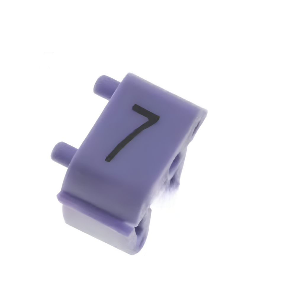 Pack de 10 Marcadores de cable Numero 7 Morado 1.5 a 2.5mm²