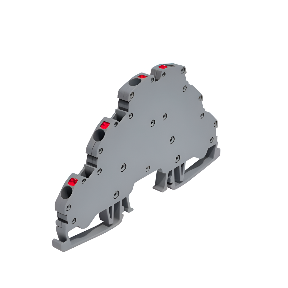 14423 Terminal block 2.5 mm² para riel DIN de 3 Niveles con Conexión push-in - Onka - Imagen 1