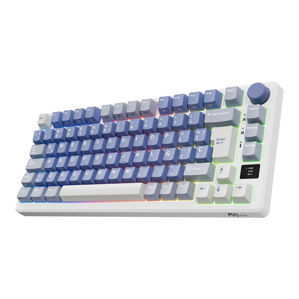 Teclado Mecánico Inalámbrico RK M75 Ocean Blue 75% Español – Royal ...