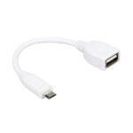 Cable Oficial Raspberry Micro USB Macho a USB A Hembra - Blanco