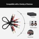 Conectores Bananas Fosi Audio - 2 Pares / 4 pcs - Imagen 4