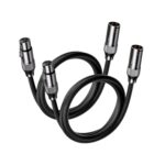 Par de Cables XLR para Sistemas de Audio 1.2m/3.9ft - Fosi  Audio