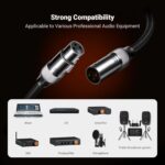 Par de Cables XLR para Sistemas de Audio 1.2m/3.9ft - Fosi  Audio - Imagen 6