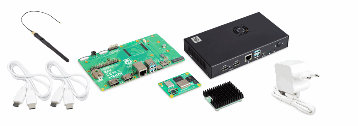 Kit de Desarrollo Raspberry Pi Compute Module 5 4GB RAM 32GB eMMC - MCI ...