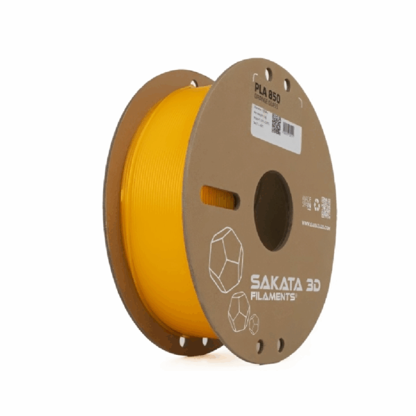 Filamento PLA 850 GLASS Translúcido Color Naranja 1.75mm 1kg - Sakata 3D