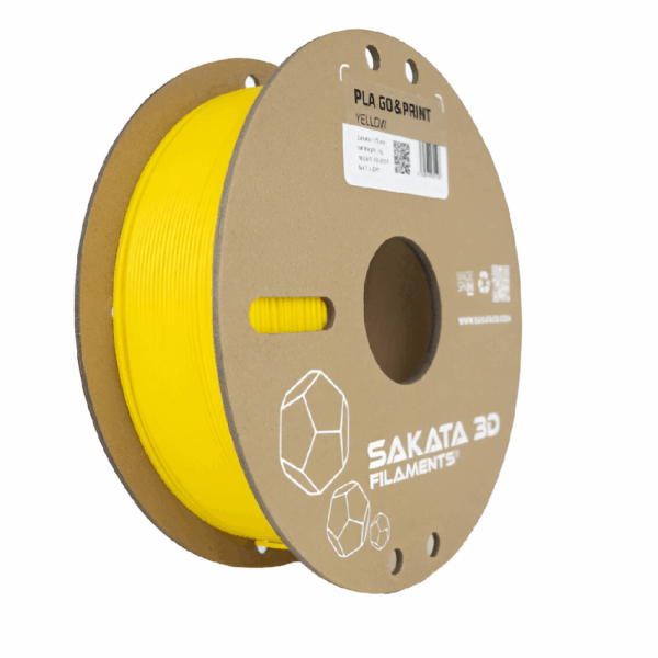 Filamento PLA GO&PRINT Color Amarillo 1.75mm 1kg - Sakata 3D
