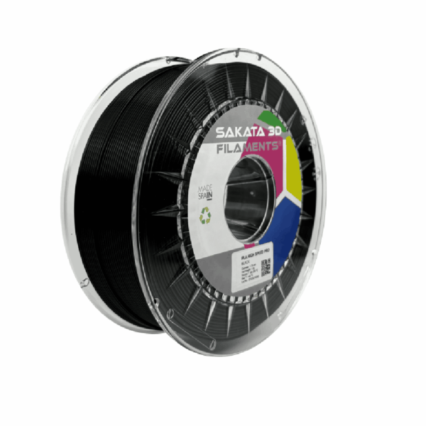 Filamento Sakata PLA High Speed PRO Color Negro 1.75mm 1kg