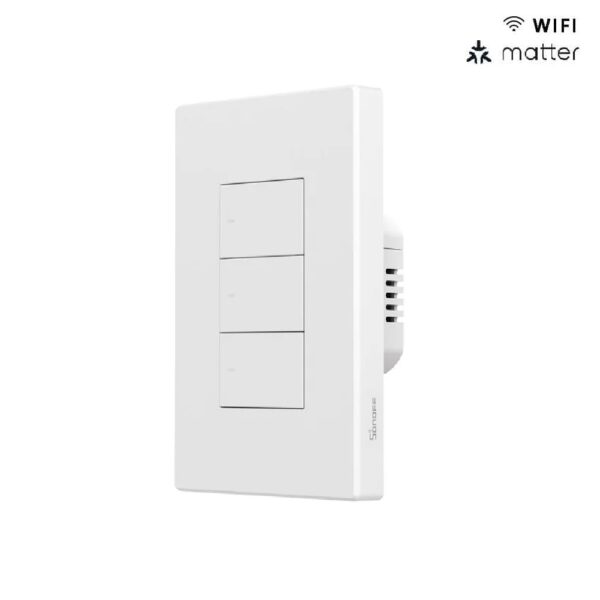 Interruptor WiFi de Pared Sonoff SwitchMan M5 Blanco 3 Canales Matter