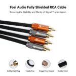 Par de Cables RCA 30cm para Sistemas de Audio - Fosi Audio - Imagen 2