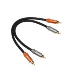 Par de Cables RCA 30cm para Sistemas de Audio - Fosi Audio