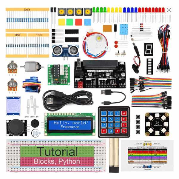 Kit de Inicio Freenove Ultimate para BBC Micro:bit - 224 Piezas, 44 Proyectos y Tutoria