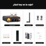 Amplificador de Audio Bluetooth a Tubos con Medidor VU - Fosi Audio MC331 - Imagen 7