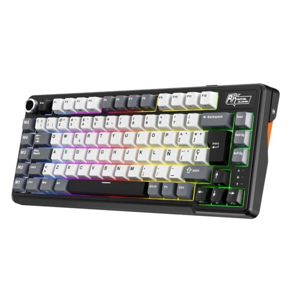 Teclado Mecánico Inalámbrico RK L75 Knight Black 75% con Teclas Macros – Royal Kludge