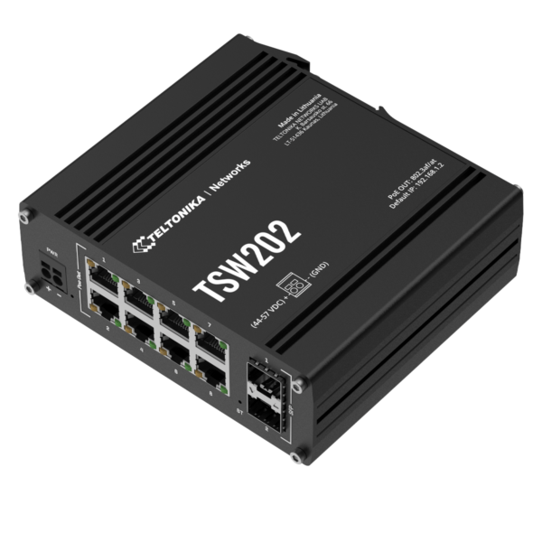 Switch Ethernet Industrial PoE Teltónika TSW202