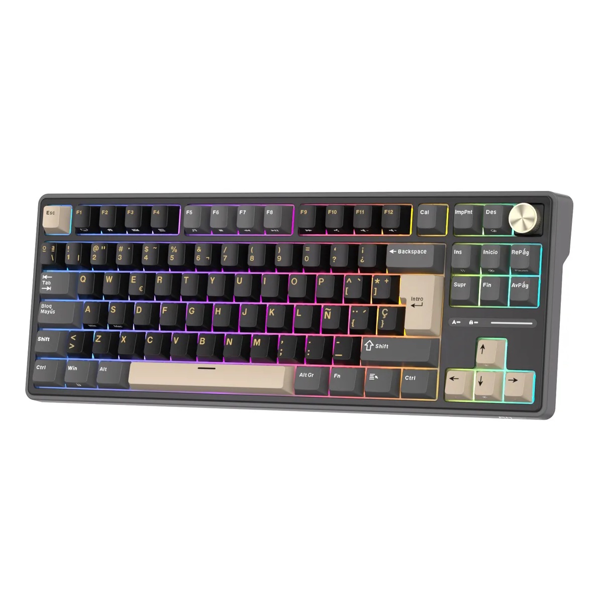 Royal Kludge R87 Pro Phantom1 Teclado Mecánico Royal Kludge R87 Pro Phantom Español 80% HotSwap - Imagen 1