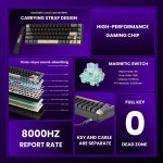 Teclado Magnético Gamer Royal Kludge RK68 HE 8KHz Hall Effect - Imagen 3