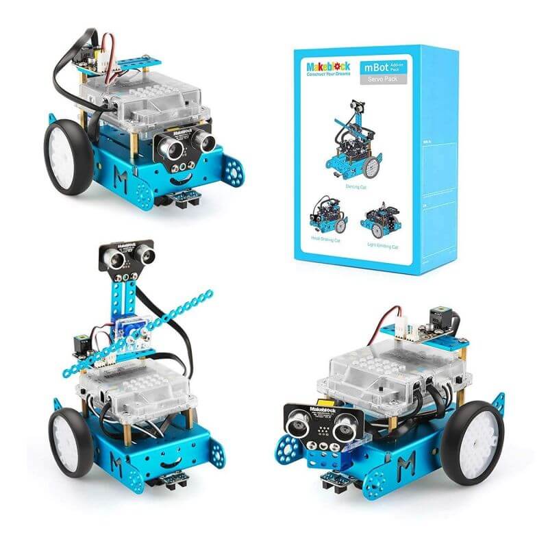 image Servo Cat Robot 3 en 1 para mBot2 - Kit de Expansión con Servo y LED RGB Makeblock - Imagen 1