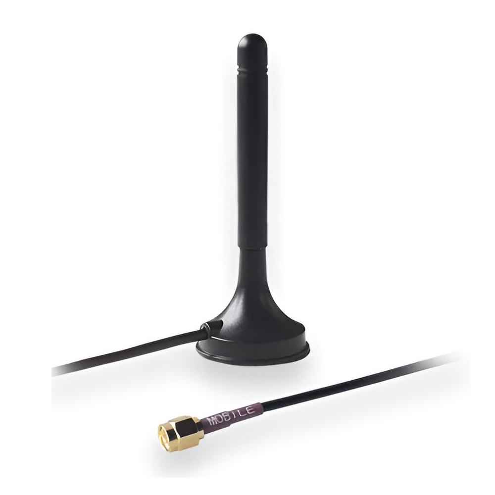 Antena Wi-Fi magnética Teltonika PR1KRF30 con conector RP-SMA y cable de 1.5 metros