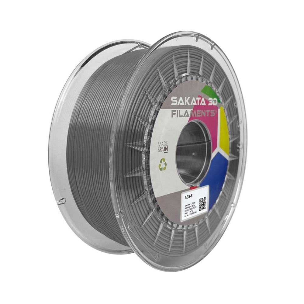 abs-e gris Filamento ABS Color Gris 1kg - Sakata 3D - Imagen 1