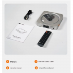 Reproductor de CD HiFi Fosi Audio Merak con DAC 3,5mm USB y Salida Óptica - Imagen 3