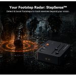Fosi Audio C3 StepSense DAC Amplificador de Audífonos Gaming HiFi USB-C - Imagen 3